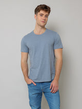 Amaro Slub T-Shirt - Dolphin-Velvet-Over the Rainbow