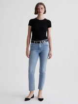 Mari Mid Rise Crop Straight Jean - 24 Hour Looking Glass-AG Jeans-Over the Rainbow