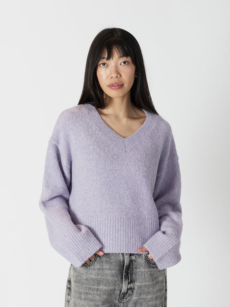 Etta Luxe V-Neck - Lilac-LYLA+LUXE-Over the Rainbow