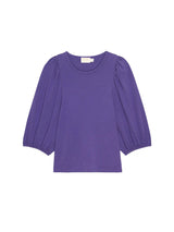 Evita Balloon Sleeve Top - Bright Violet-NATION-Over the Rainbow