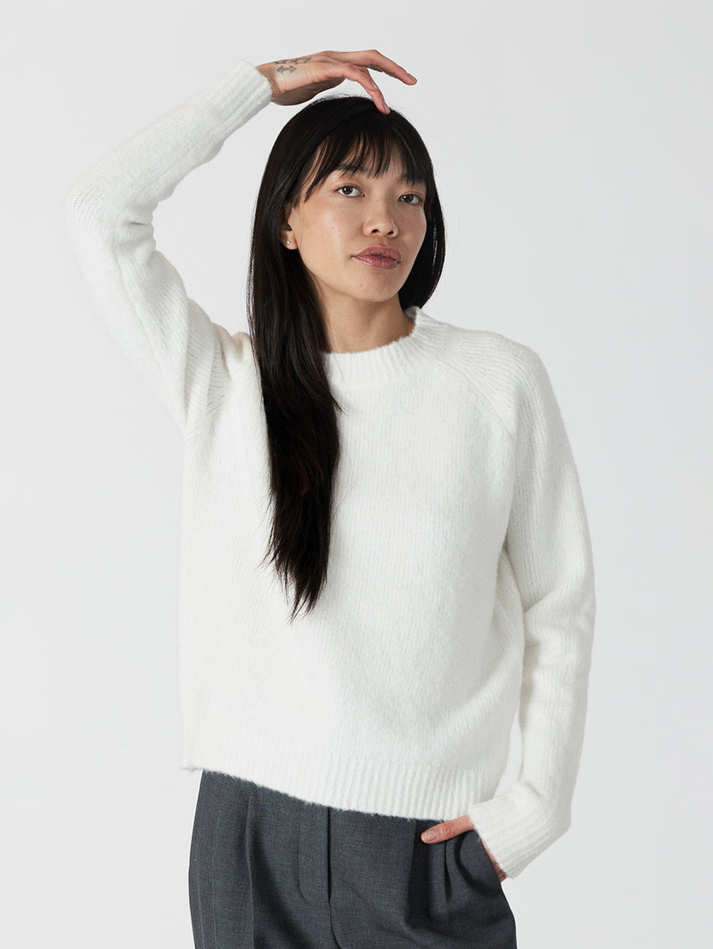 Ezra Crewneck - Off White-LYLA+LUXE-Over the Rainbow