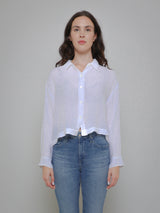 Larissa Gauze Button Up - White-Velvet-Over the Rainbow