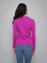 Lizzie Long Sleeve Crew Tee - Tuscany-Velvet-Over the Rainbow