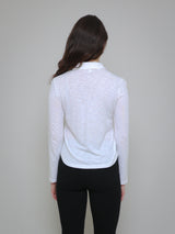 Knit Shirt - White-Bella Dahl-Over the Rainbow