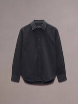 Finch Corduroy Shirt - Black-RAG + BONE-Over the Rainbow