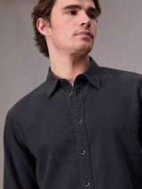 Finch Corduroy Shirt - Black-RAG + BONE-Over the Rainbow