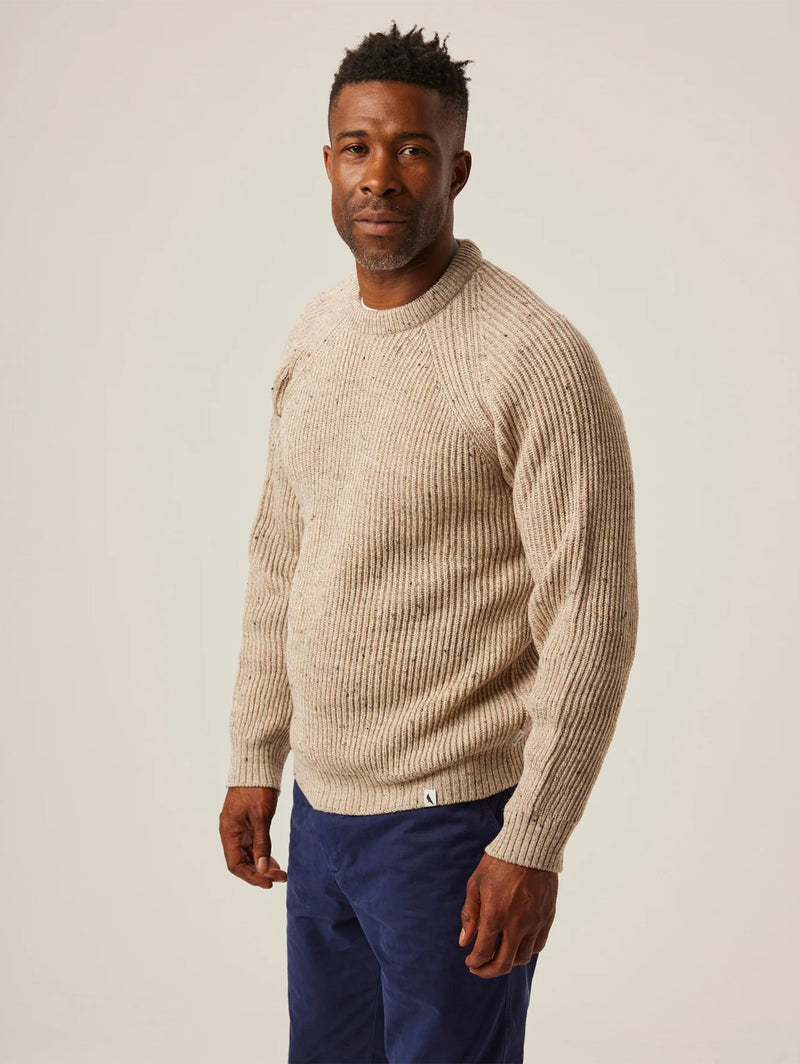 Ford Crew Sweater - Oatmeal-PEREGRINE-Over the Rainbow