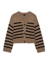 Geneva Cardigan - Camel Black Stripe-Rails-Over the Rainbow