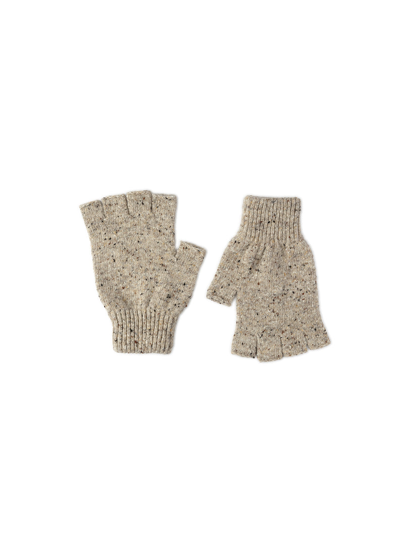 Shin Donegal Fingerless Glove - Oatmeal-MACKIE-Over the Rainbow