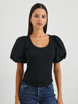 Hallie Top - Black-Rails-Over the Rainbow