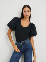 Hallie Top - Black-Rails-Over the Rainbow