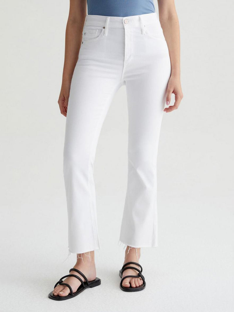 Farrah High Rise Bootcut Jean - Modern White-AG Jeans-Over the Rainbow