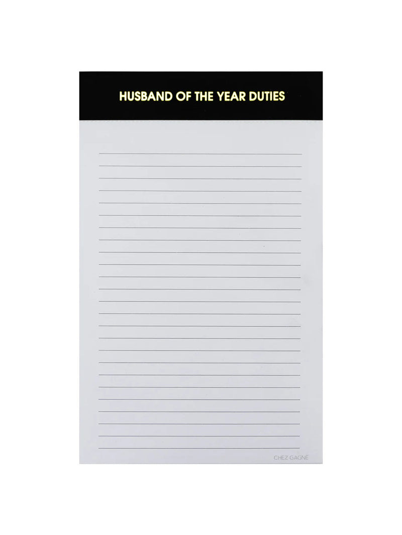 Husband of the Year Notepad-CHEZ GAGNE LETTERPRESS-Over the Rainbow