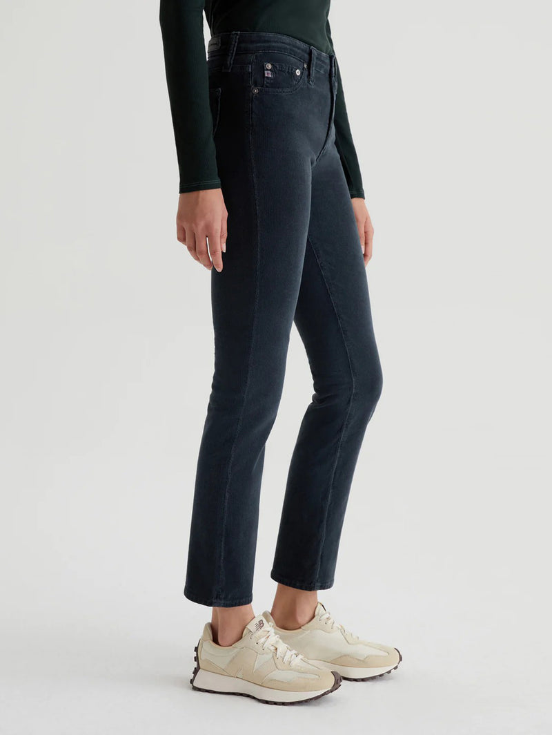 Mari Mid Rise Straight Corduroy Pant-AG Jeans-Over the Rainbow