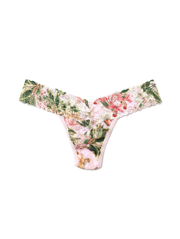 Low Rise Lace Thong - French Garden-Hanky Panky-Over the Rainbow