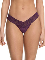 Low Rise Lace Thong - Stone Fruit-Hanky Panky-Over the Rainbow