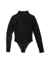 Signature Lace Mockneck Bodysuit - Black-Hanky Panky-Over the Rainbow