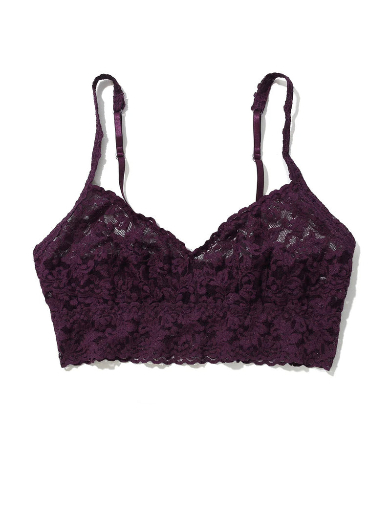 V-Neck Retro Lace Bralette - Stone Fruit-Hanky Panky-Over the Rainbow