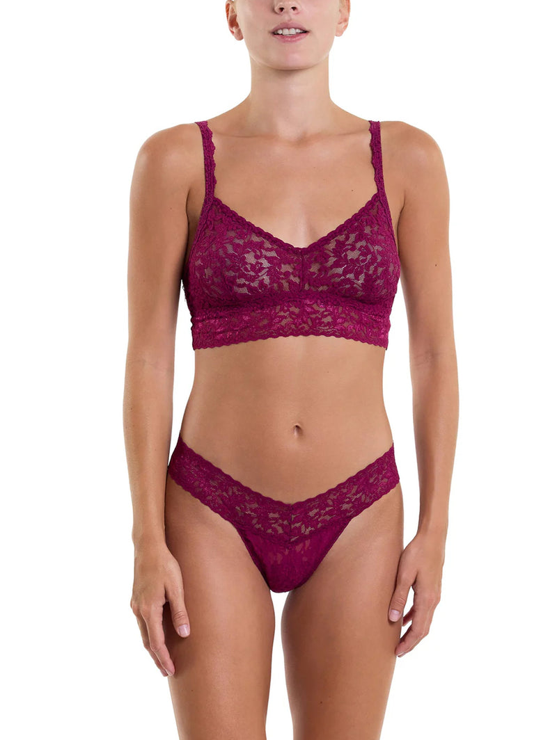 V-Neck Retro Bralette - Sugar Plum-Hanky Panky-Over the Rainbow