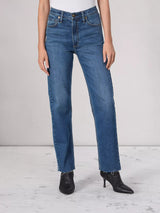 Harlow Mid-Rise Straight Jean - Nova-RAG + BONE-Over the Rainbow