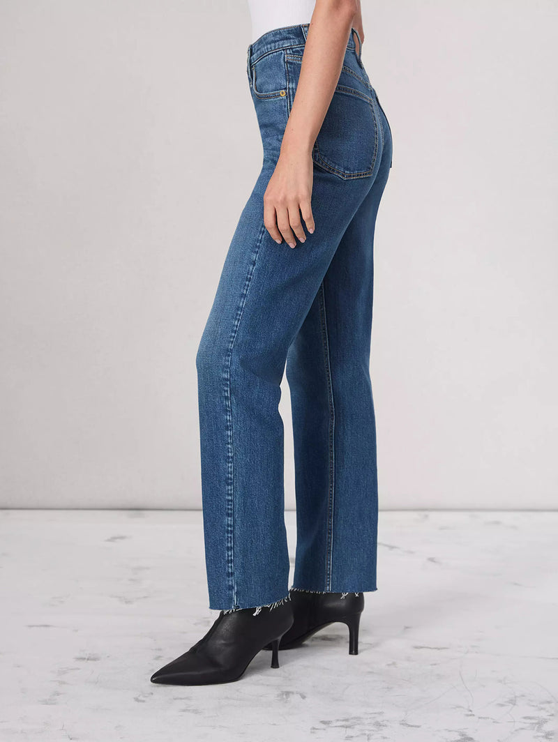 Harlow Mid-Rise Straight Jean - Nova-RAG + BONE-Over the Rainbow