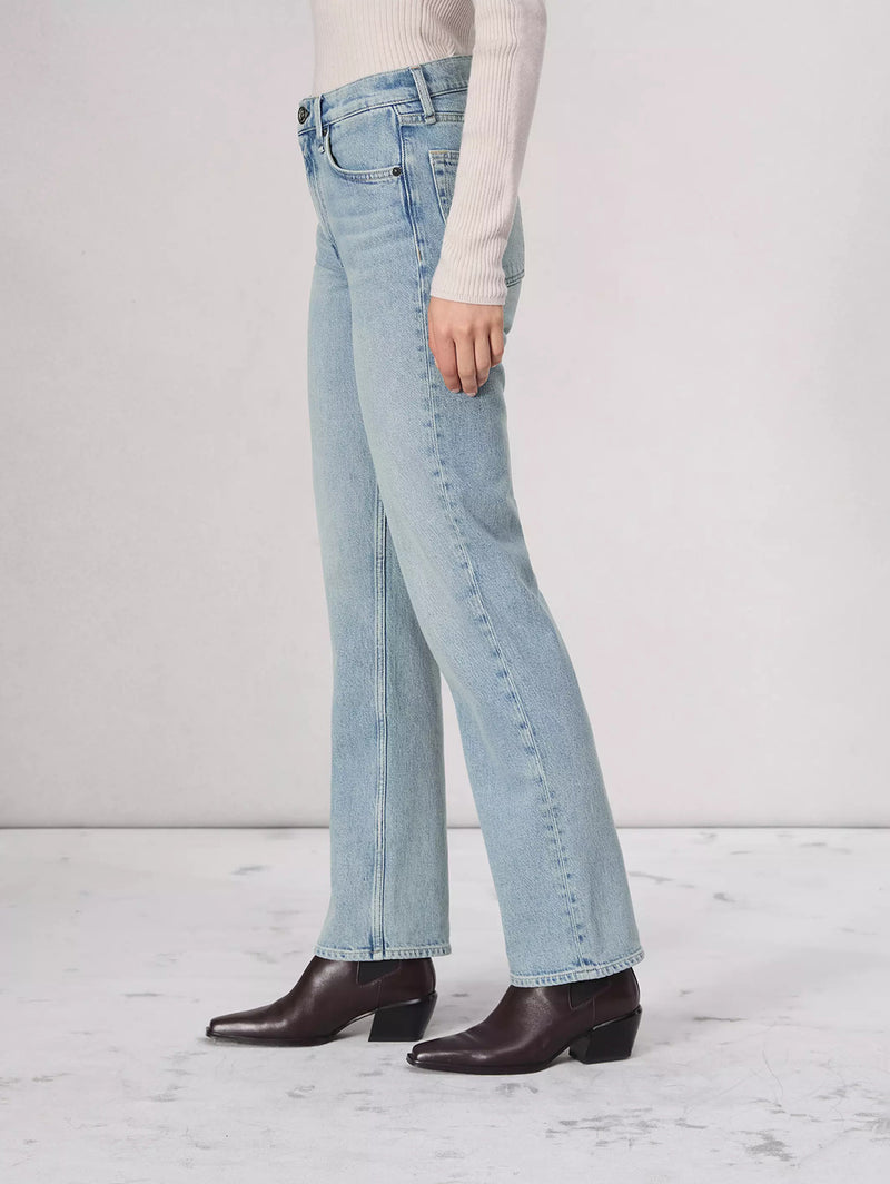 Harlow Long Mid-Rise Straight Jean - Bloomfield-RAG + BONE-Over the Rainbow