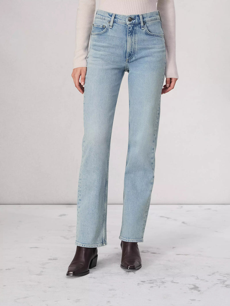 Harlow Long Mid-Rise Straight Jean - Bloomfield-RAG + BONE-Over the Rainbow