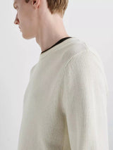 Harvey Crew Sweater - Ivory-RAG + BONE-Over the Rainbow