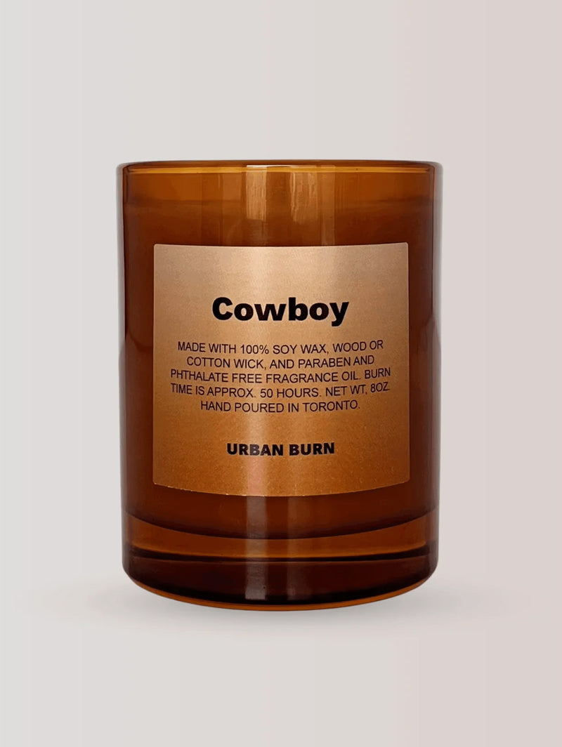 Cowboy Candle - Cotton Wick-URBAN BURN-Over the Rainbow