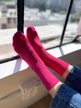 Her Socks - Fuchsia-LE BON SHOPPE-Over the Rainbow