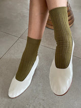 Her Socks - Pesto-LE BON SHOPPE-Over the Rainbow