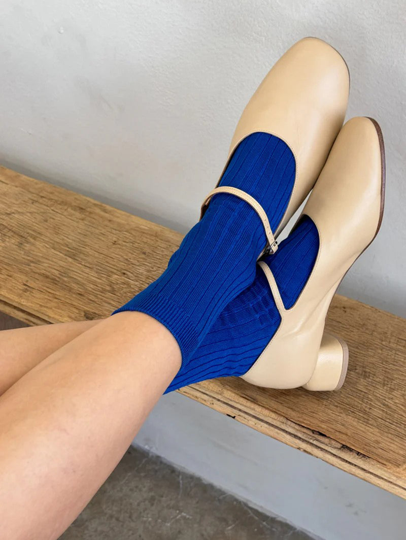 Her Socks - Cobalt-LE BON SHOPPE-Over the Rainbow