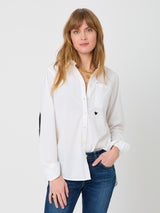 Mia Shirt - White-KERRI ROSENTHAL-Over the Rainbow