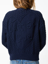 Suzanne Just Add Love Cardigan - Indigo-KERRI ROSENTHAL-Over the Rainbow