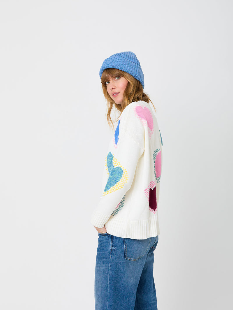 Jammy Love Sweater - Natural-KERRI ROSENTHAL-Over the Rainbow