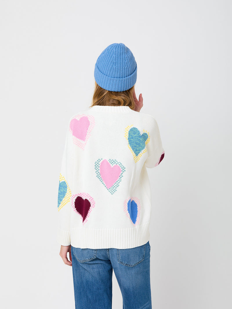 Jammy Love Sweater - Natural-KERRI ROSENTHAL-Over the Rainbow