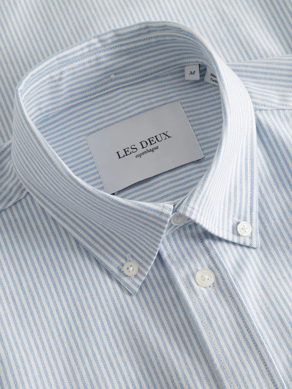 Konrad Oxford Shirt - Light Blue / White-LES DEUX-Over the Rainbow