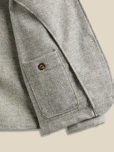 Labura Herringbone Wool Jacket - Light Grey-PORTUGUESE FLANNEL-Over the Rainbow