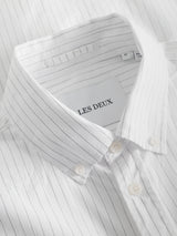 Kent Poplin Shirt - White Black-LES DEUX-Over the Rainbow