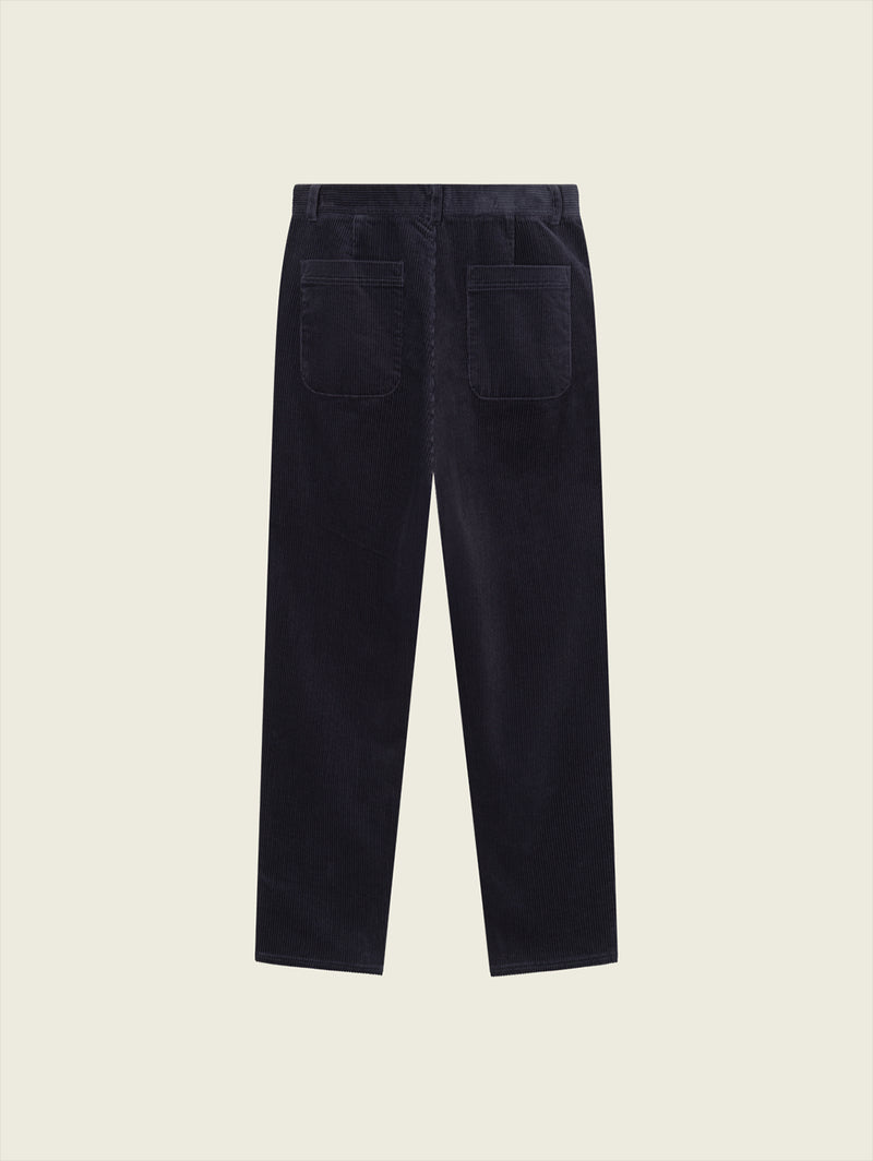 Kody Heavy Corduroy Pants - Dark Navy-LES DEUX-Over the Rainbow