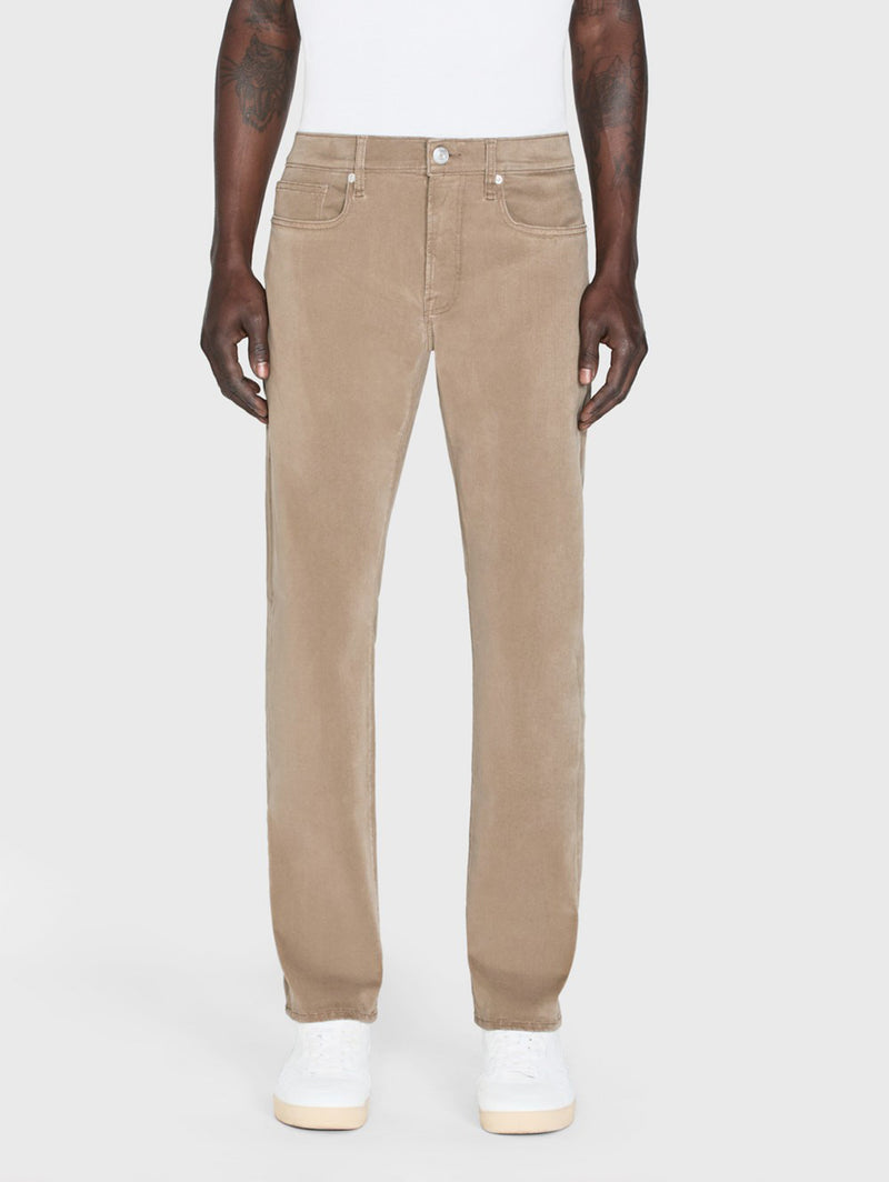 L'Homme Slim Twill Pant - Dark Khaki-FRAME-Over the Rainbow