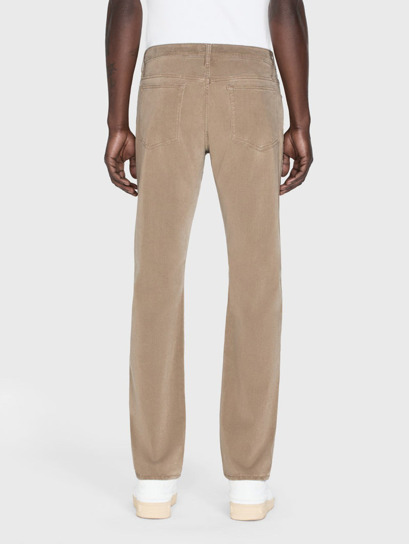 L'Homme Slim Twill Pant - Dark Khaki-FRAME-Over the Rainbow