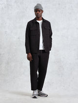 Lomond Overshirt - Black Petal Quilt-Wax London-Over the Rainbow