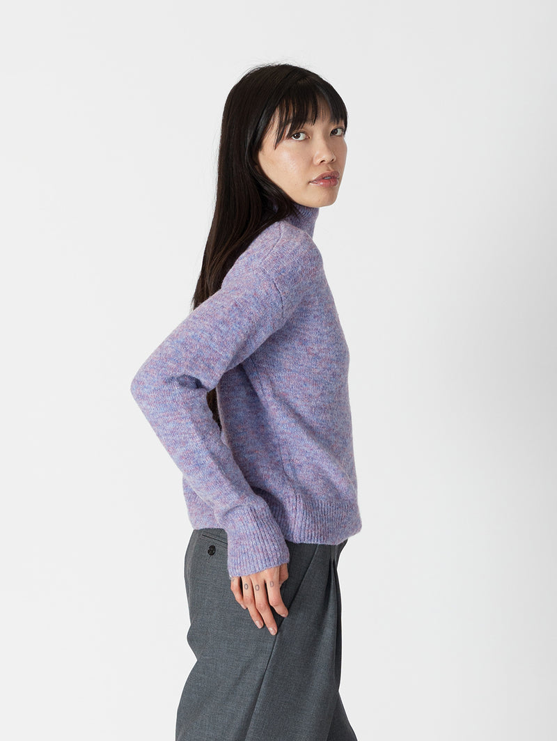 Mabel Mockneck - Purple/Blue Mix-LYLA+LUXE-Over the Rainbow