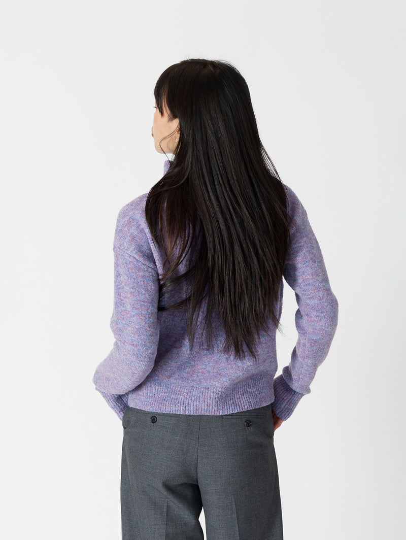 Mabel Mockneck - Purple/Blue Mix-LYLA+LUXE-Over the Rainbow