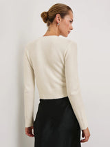 Mitilda Cardigan - Ivory-Rails-Over the Rainbow