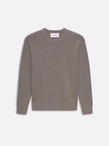 Wool Cashmere Textured Sweater - Anthracite-FRAME-Over the Rainbow