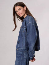 Miramar Fleece Terry Trucker Jacket - Grove-RAG + BONE-Over the Rainbow