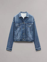 Miramar Fleece Terry Trucker Jacket - Grove-RAG + BONE-Over the Rainbow