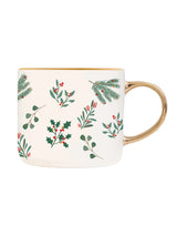 Holiday Greenery Coffee Mug - 17oz-SWEET WATER DECOR-Over the Rainbow